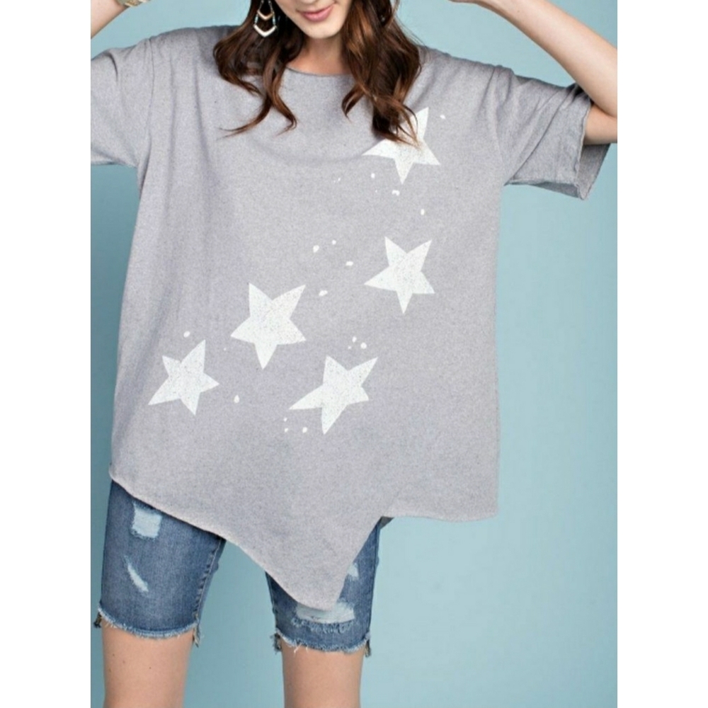 Seeing stars asymmetrical top
